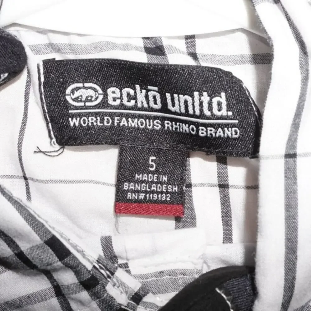 5 - Vintage Y2K Ecko Unltd Shirts plaid description rhino